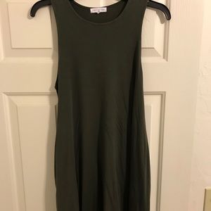 Army green tunic/mini dress-small